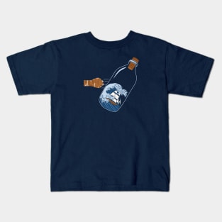 Wave Bottle Kids T-Shirt